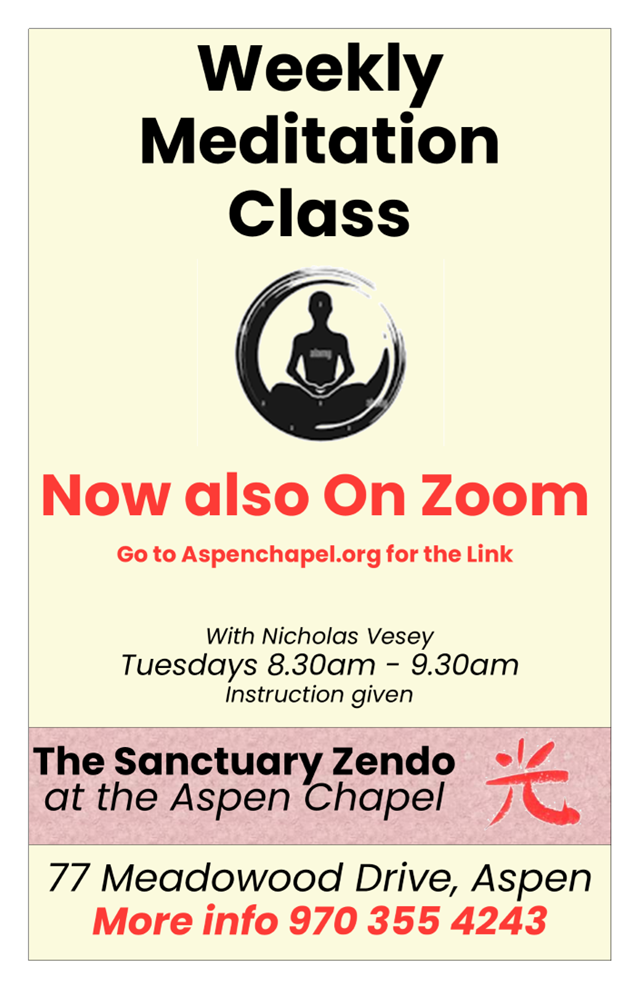 Weekly Zen Meditation with Nicholas Vesey