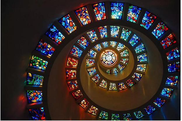 Fibonacci stained glass