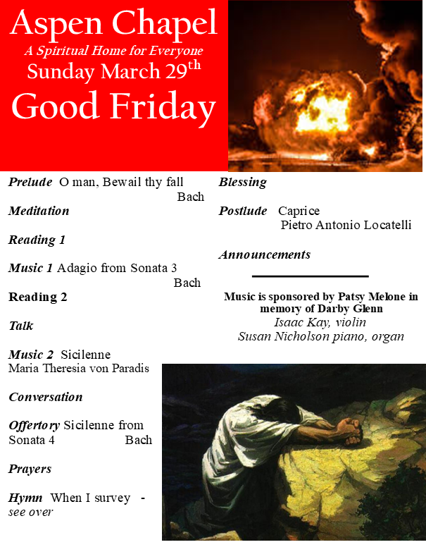 Good Friday Bulletin